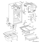 Hotpoint HTS17GBSARWW top-mount refrigerator parts | Sears PartsDirect