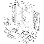 Amana SXD25S2E-P1190421WE side-by-side refrigerator parts | Sears ...