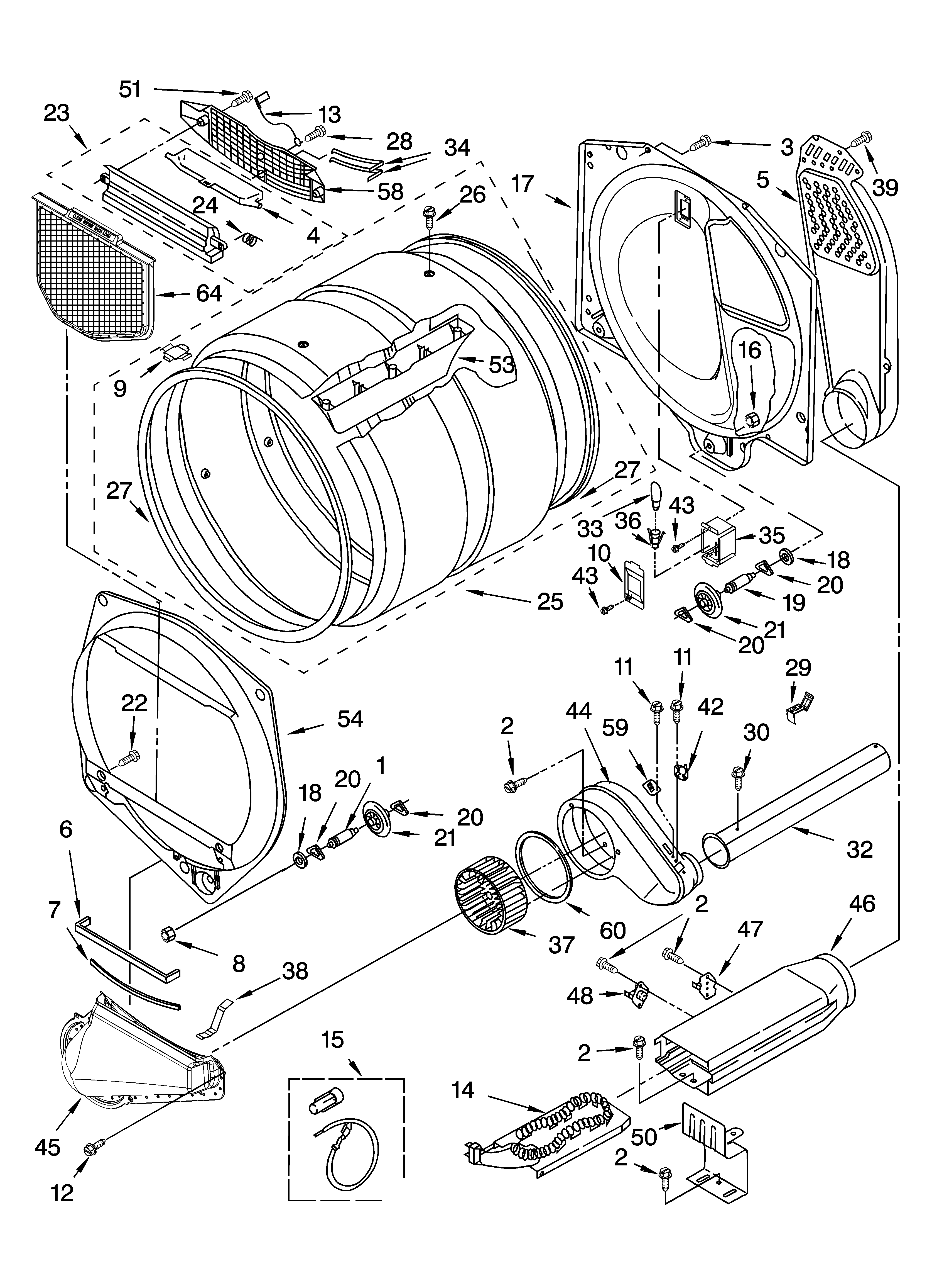 Wiring Diagram Database  Kenmore Elite Dryer Parts Diagram
