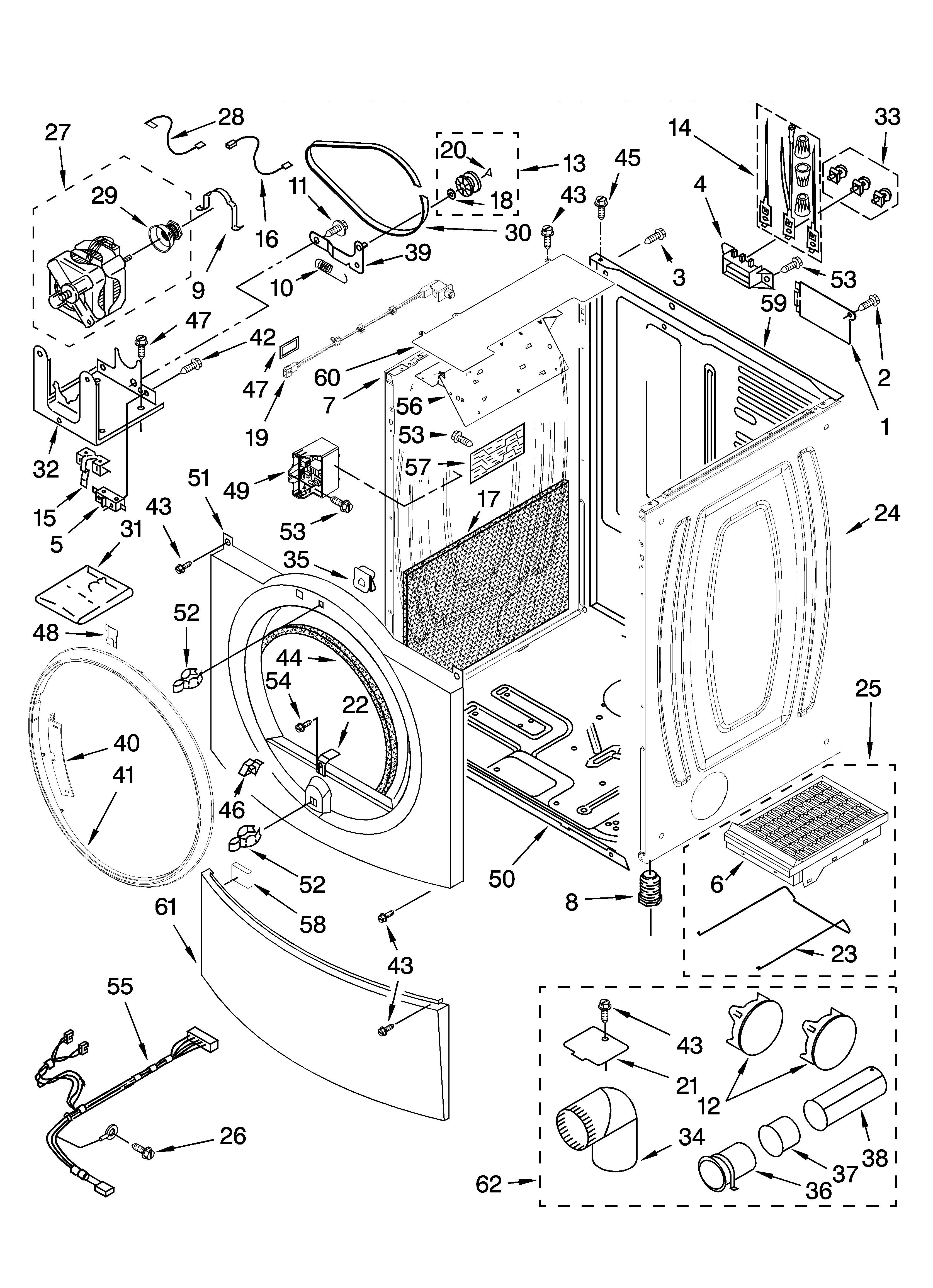 Kenmore Electric Dryer Diagram
