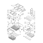 Kenmore Elite 59677609801 bottom-mount refrigerator parts | Sears