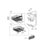 Looking for LG model LDS4821BB dishwasher repair & replacement parts?