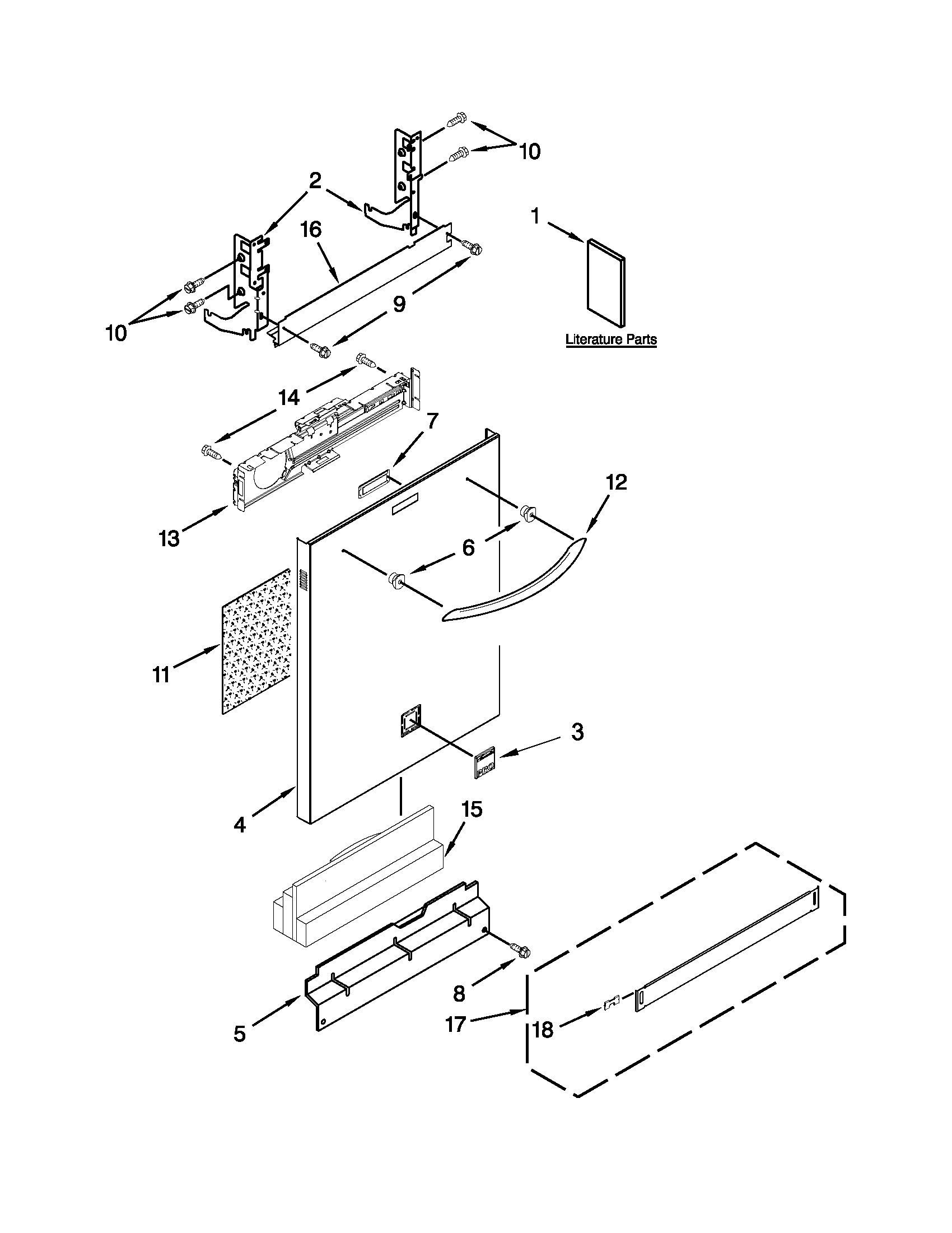 KENMORE ELITE Model 66512793K311 UNDERCOUNTER DISHWASHER