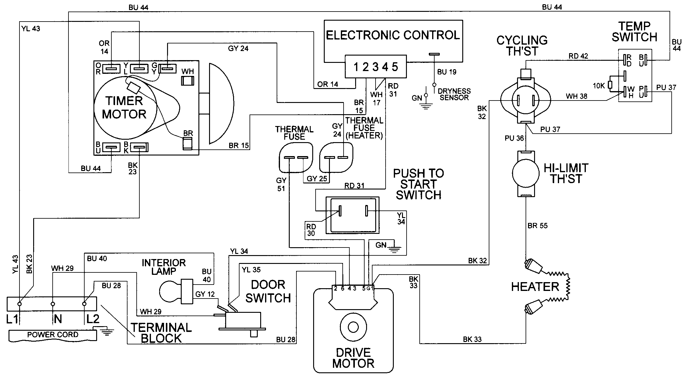 Maytag Dryer Wiring Diagram - Wiring Diagram