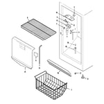 Maytag MQU2057AEW upright freezer parts Sears PartsDirect