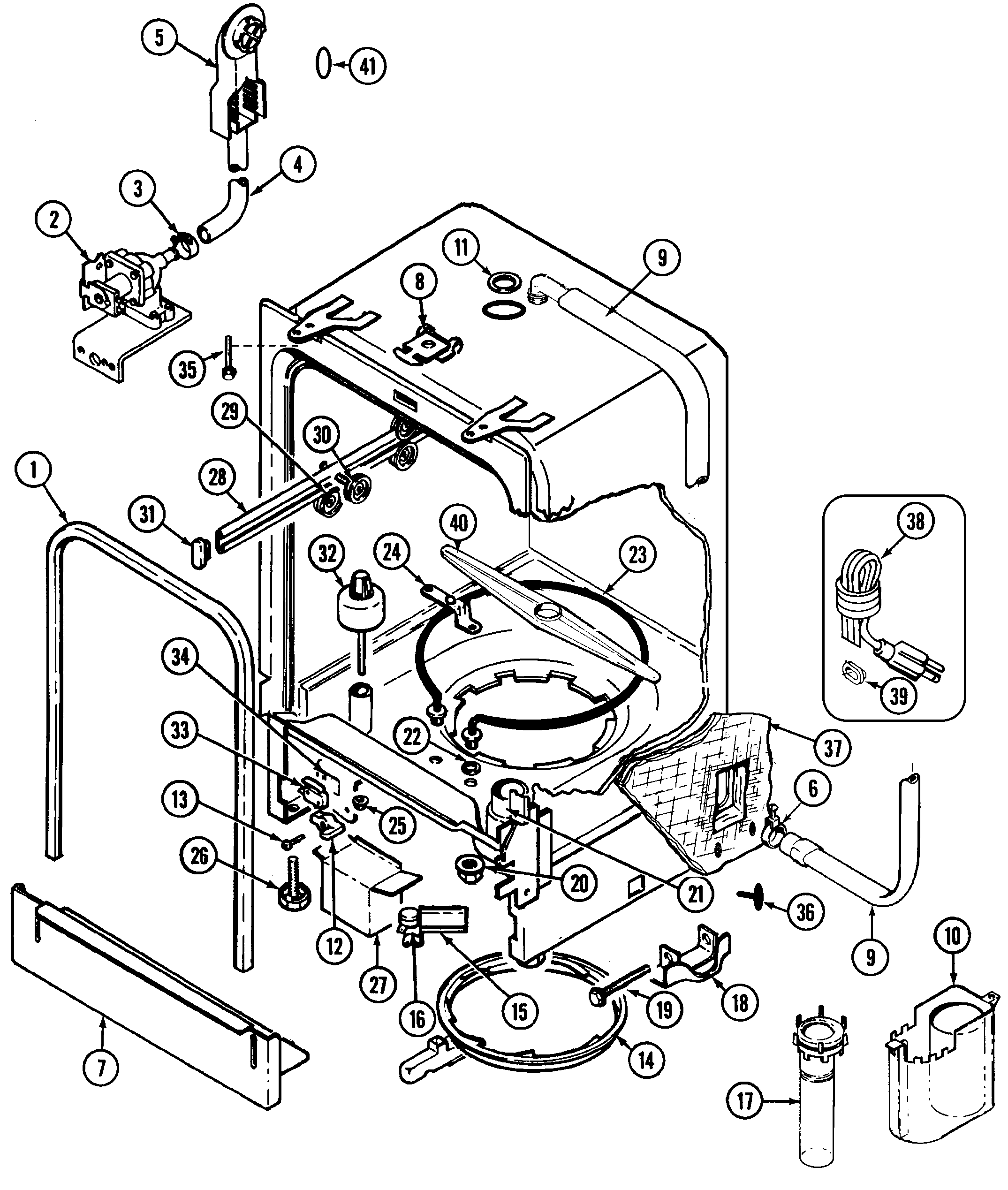 Magic Chef Dishwasher Racks Parts | Model DU4KV | SearsPartsDirect
