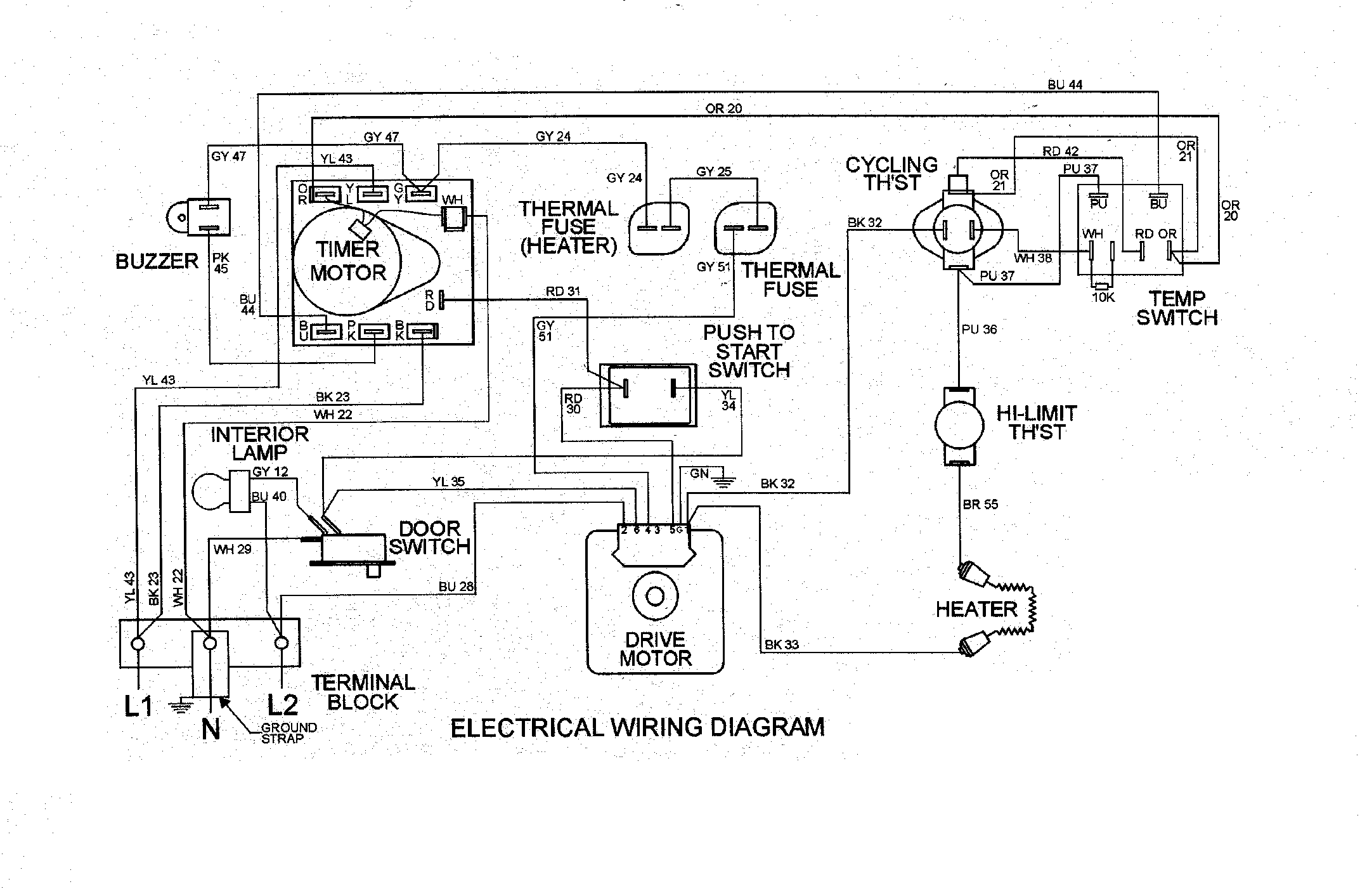 Maytag Wiring Diagram Dryer
