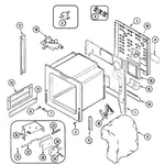 Looking for Maytag model MES5870AAC electric range repair ... maytag oven door diagram 