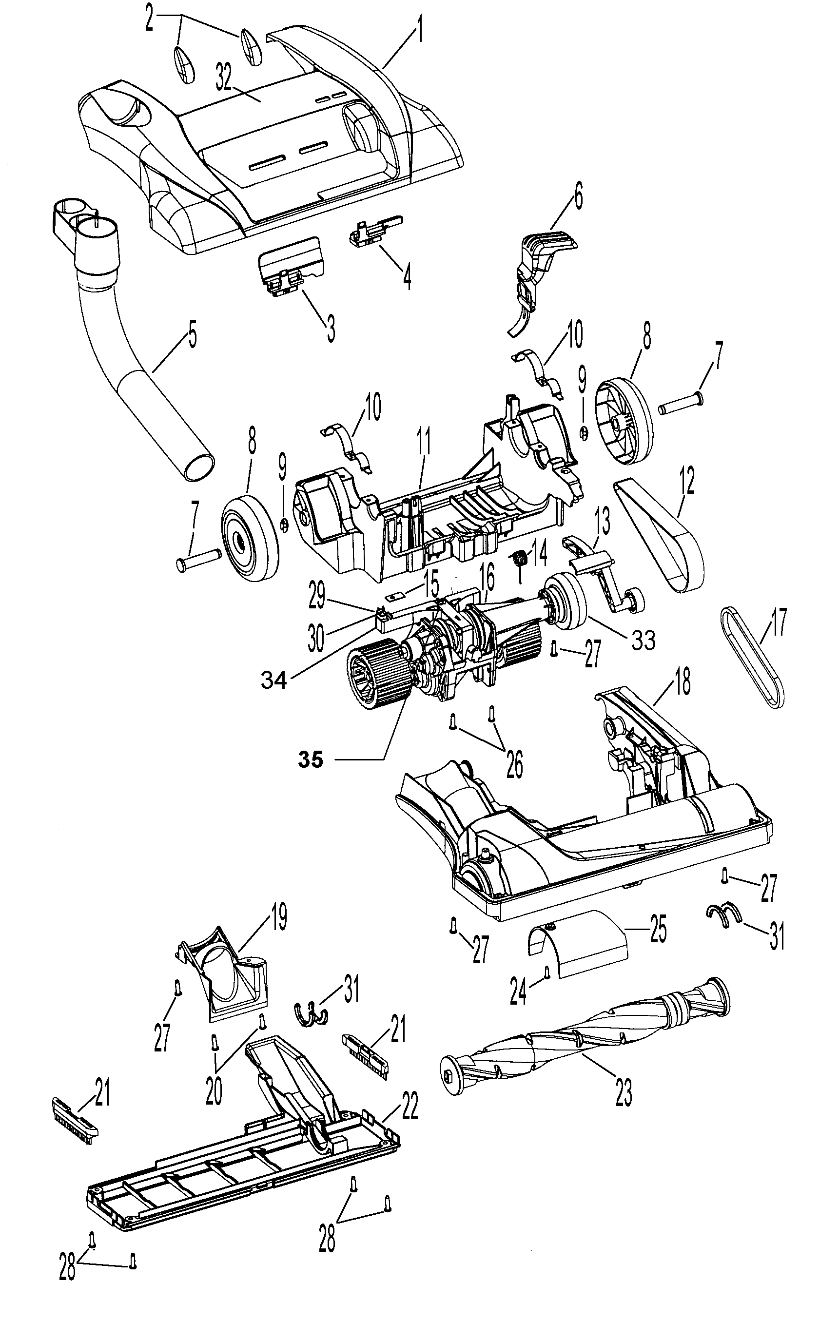 Hoover Windtunnel Parts Diagram