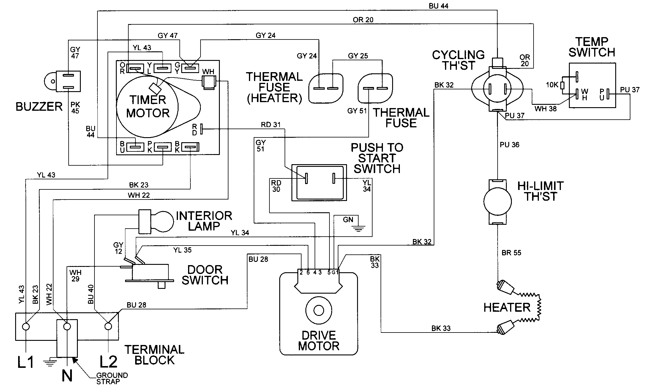 Maytag Dryer Wiring Diagram - General Wiring Diagram