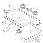 Jenn-Air JEC0530ADW electric cooktop parts | Sears PartsDirect