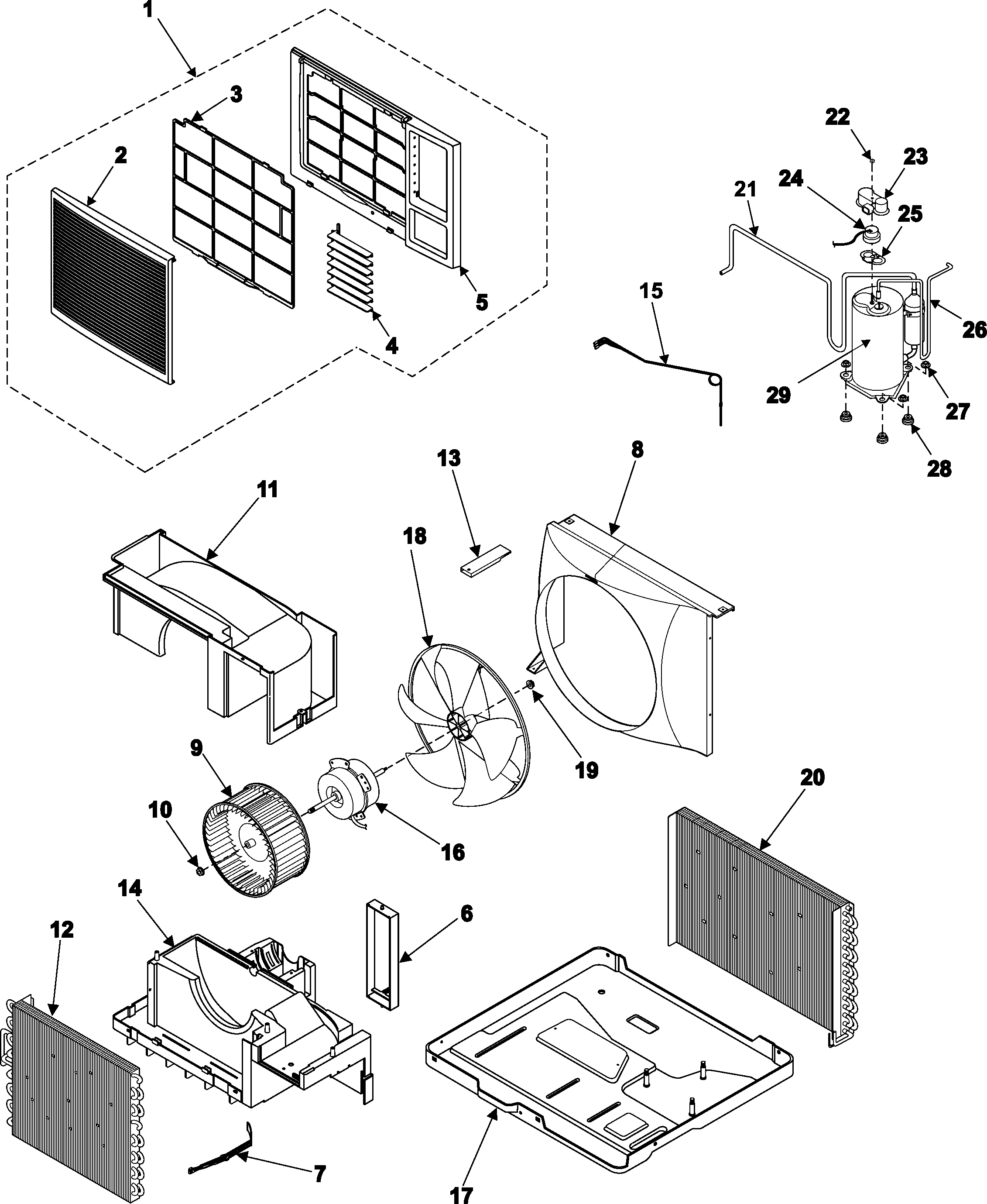 Window Air Conditioner Diagram