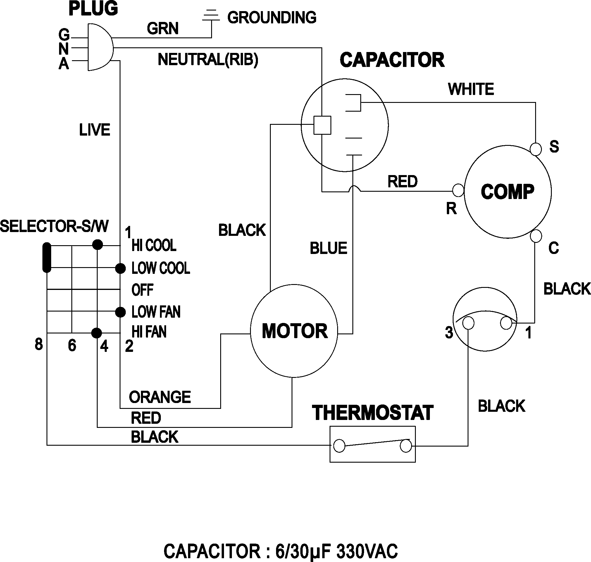 Lg Ac Window Unit Wiring Diagram - Wiring Diagram and Schematic