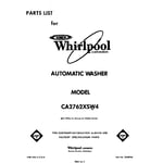 Whirlpool CA2762XSW4 washer parts | Sears PartsDirect