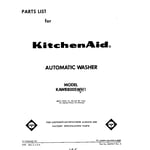 KitchenAid KAWE800SWH1 washer parts | Sears PartsDirect