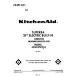 KitchenAid KEMS376TBL2 wall oven/microwave combo parts | Sears Parts Direct