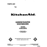 KitchenAid KUDC220T0 dishwasher parts | Sears PartsDirect