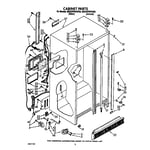 Whirlpool 8ED22PWXXW00 side-by-side refrigerator parts | Sears PartsDirect