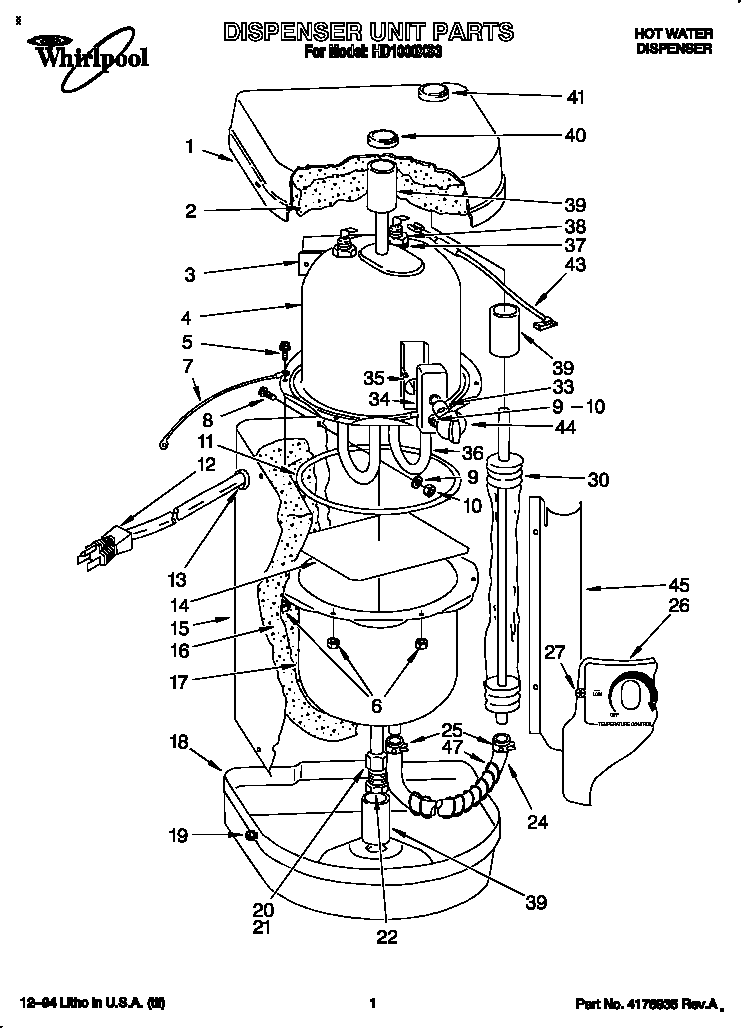 Primo Water Dispenser 601142 Parts