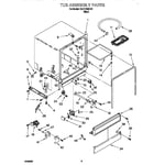 Roper RUD1000HB1 dishwasher parts | Sears Parts Direct roper dishwasher diagram 