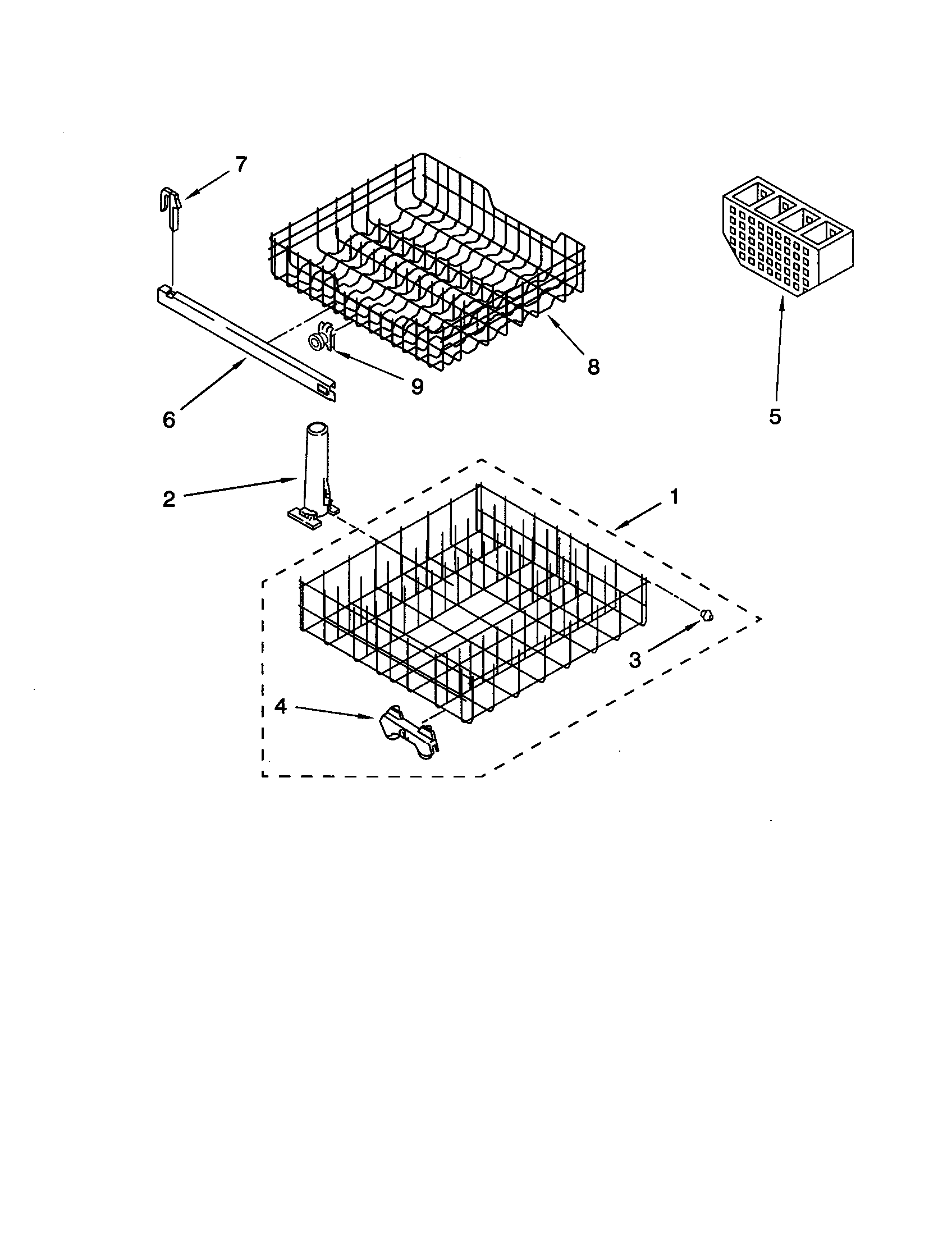 Genuine 676458 Whirlpool Dishwasher Dishwasher Rack Tine Tips