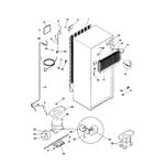 Universal/Multiflex (Frigidaire) MRT15CSEWP top-mount refrigerator