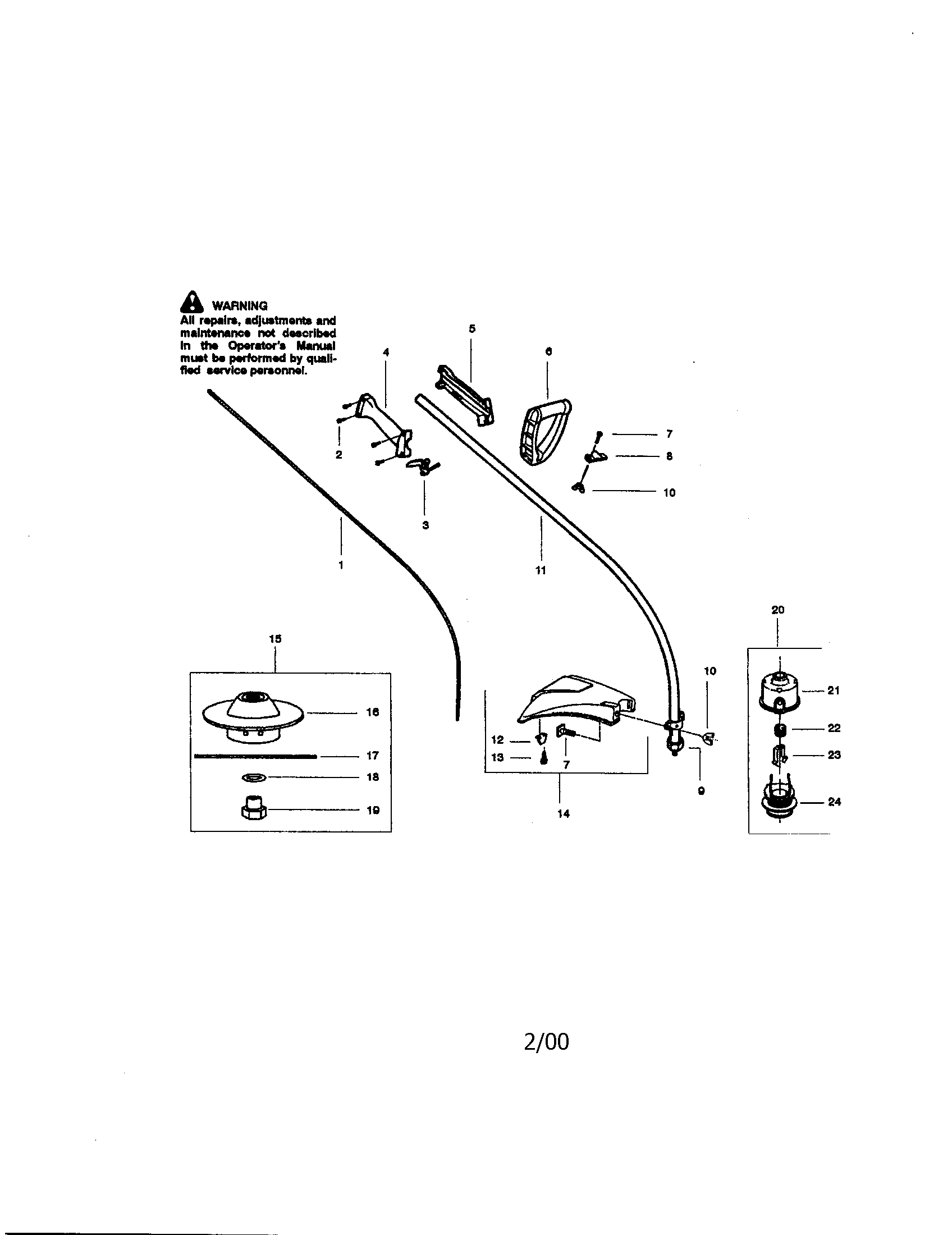 craftsman trimmer replacement parts