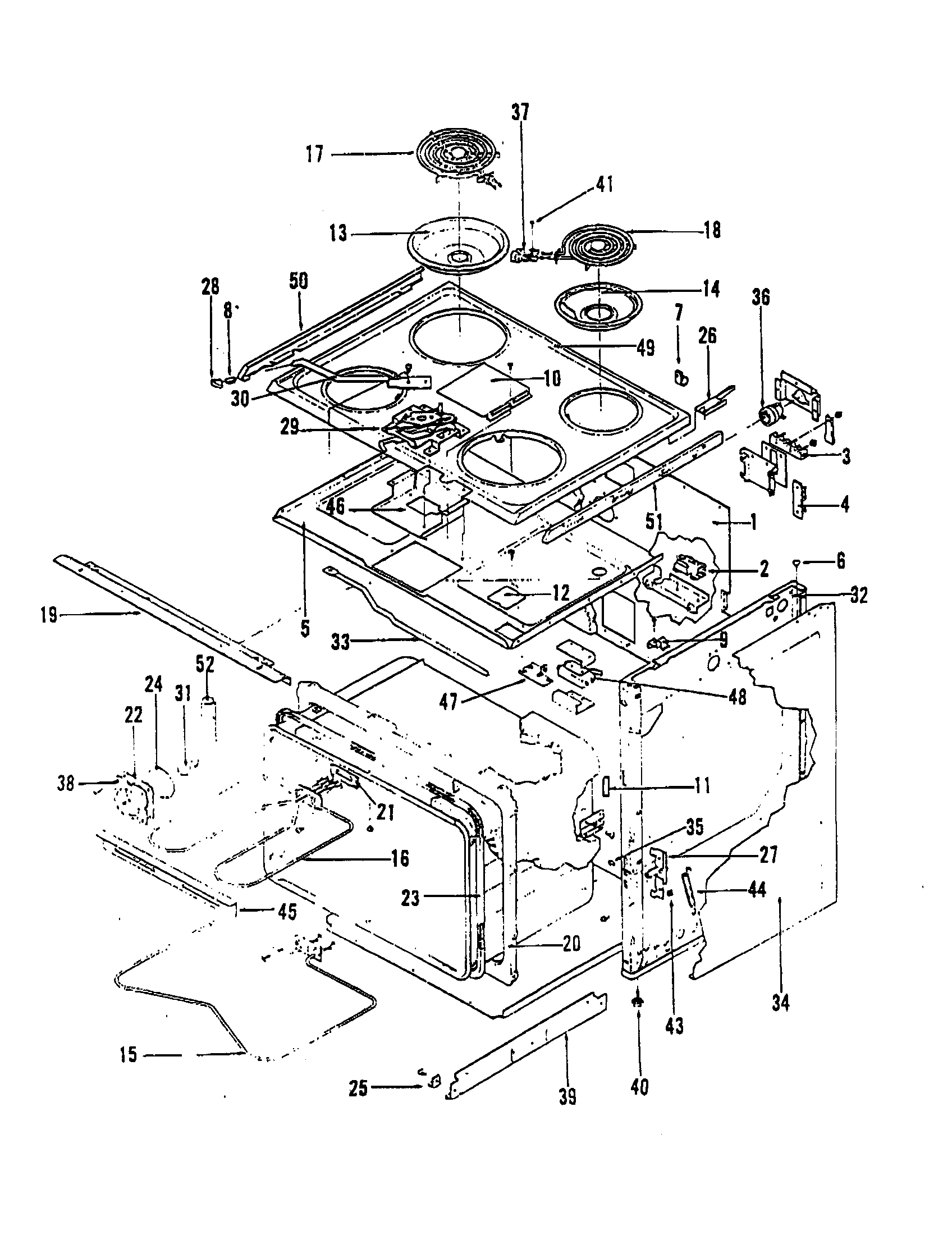 Magic Chef Parts List