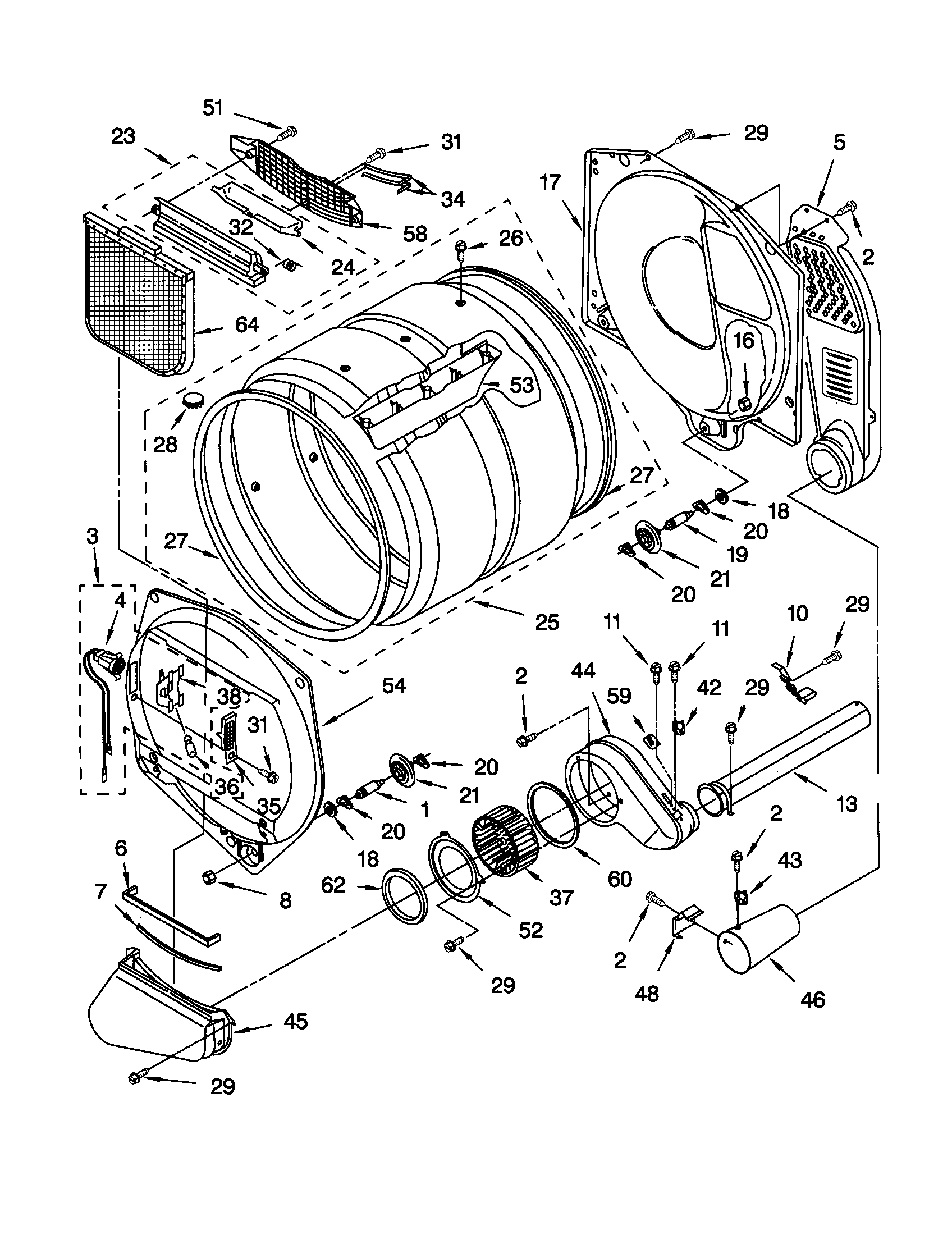 32 Kenmore Elite Front Load Washer Parts Diagram