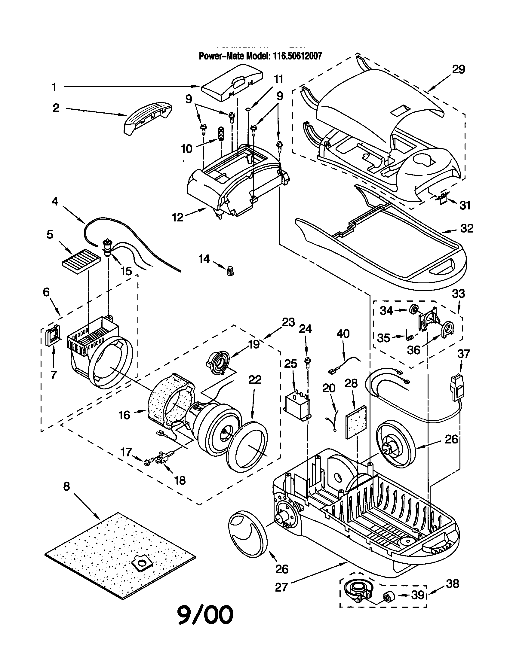 Wiring Diagram Vacuum Cleaner