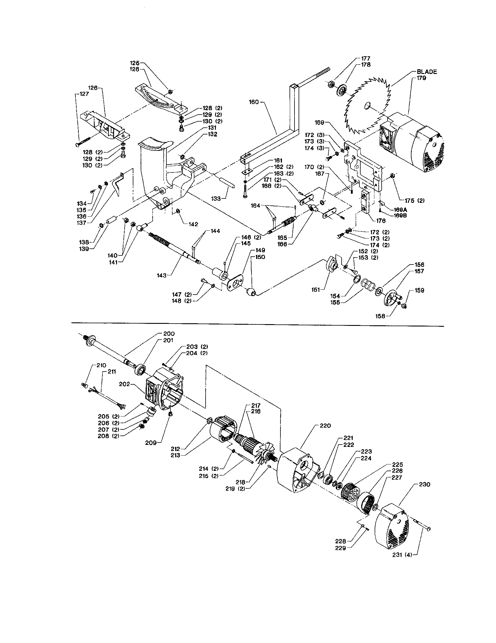 Table Saw Wiring Diagram from c.searspartsdirect.com