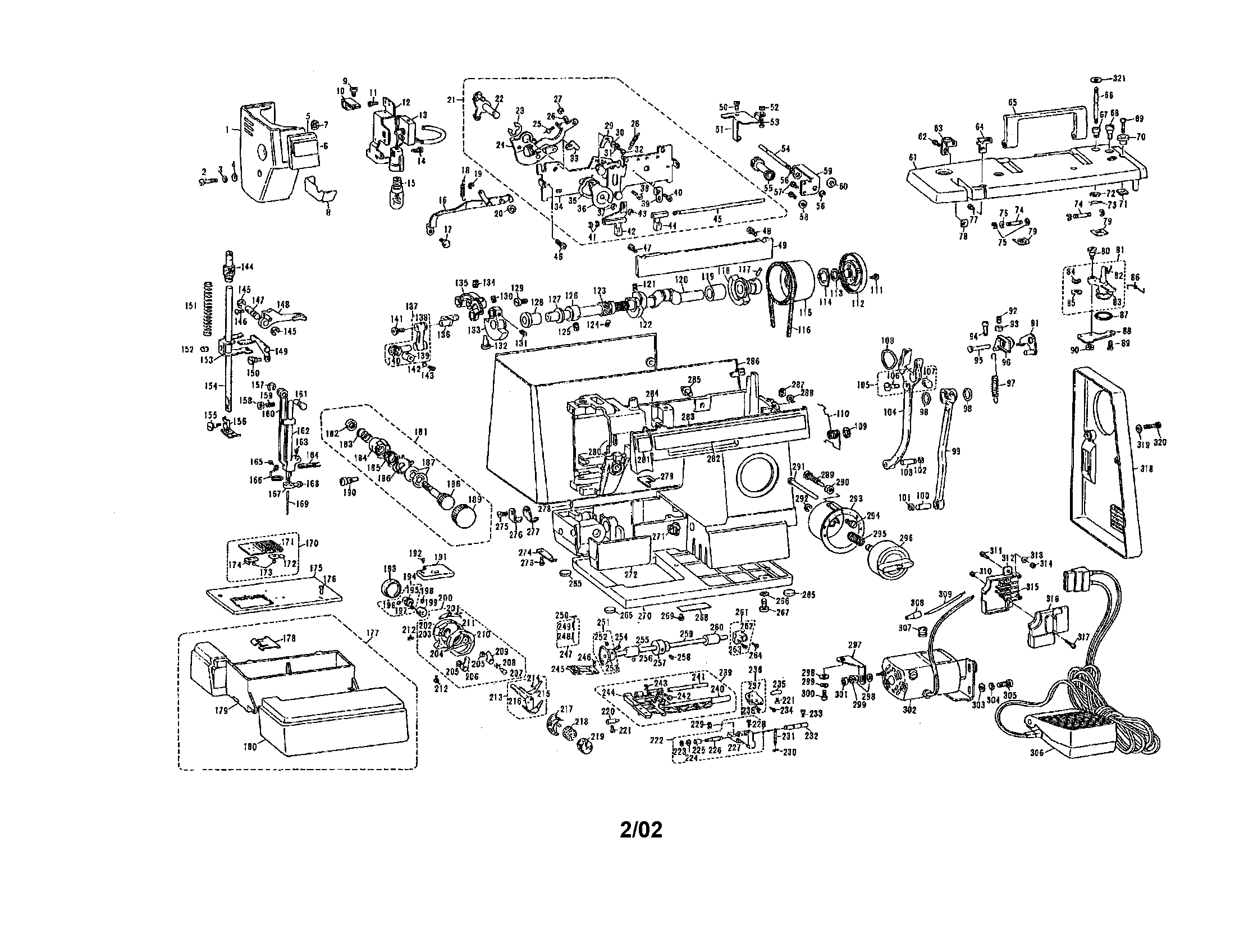 Brother Vx810 Mechanical Sewing Machine Parts Sears Partsdirect
