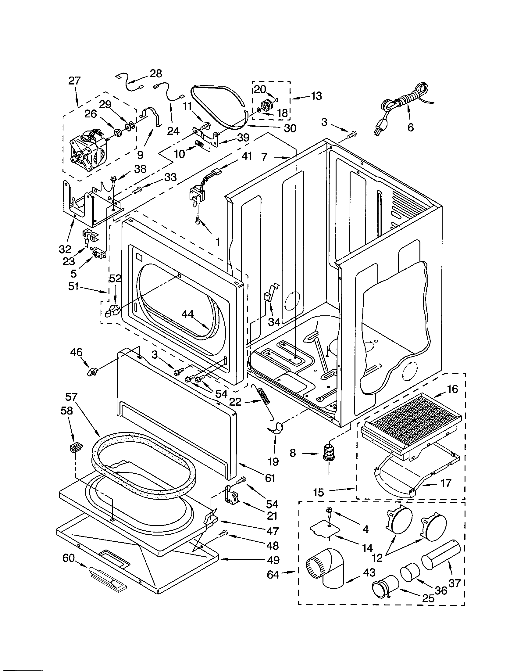Kenmore 90 Series Dryer Heating Element Wiring Diagram