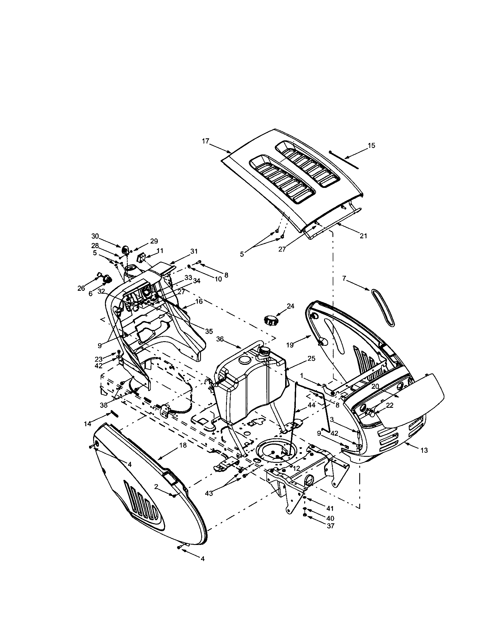 Troybilt 13at609h063 Front Engine Lawn Tractor Parts Sears