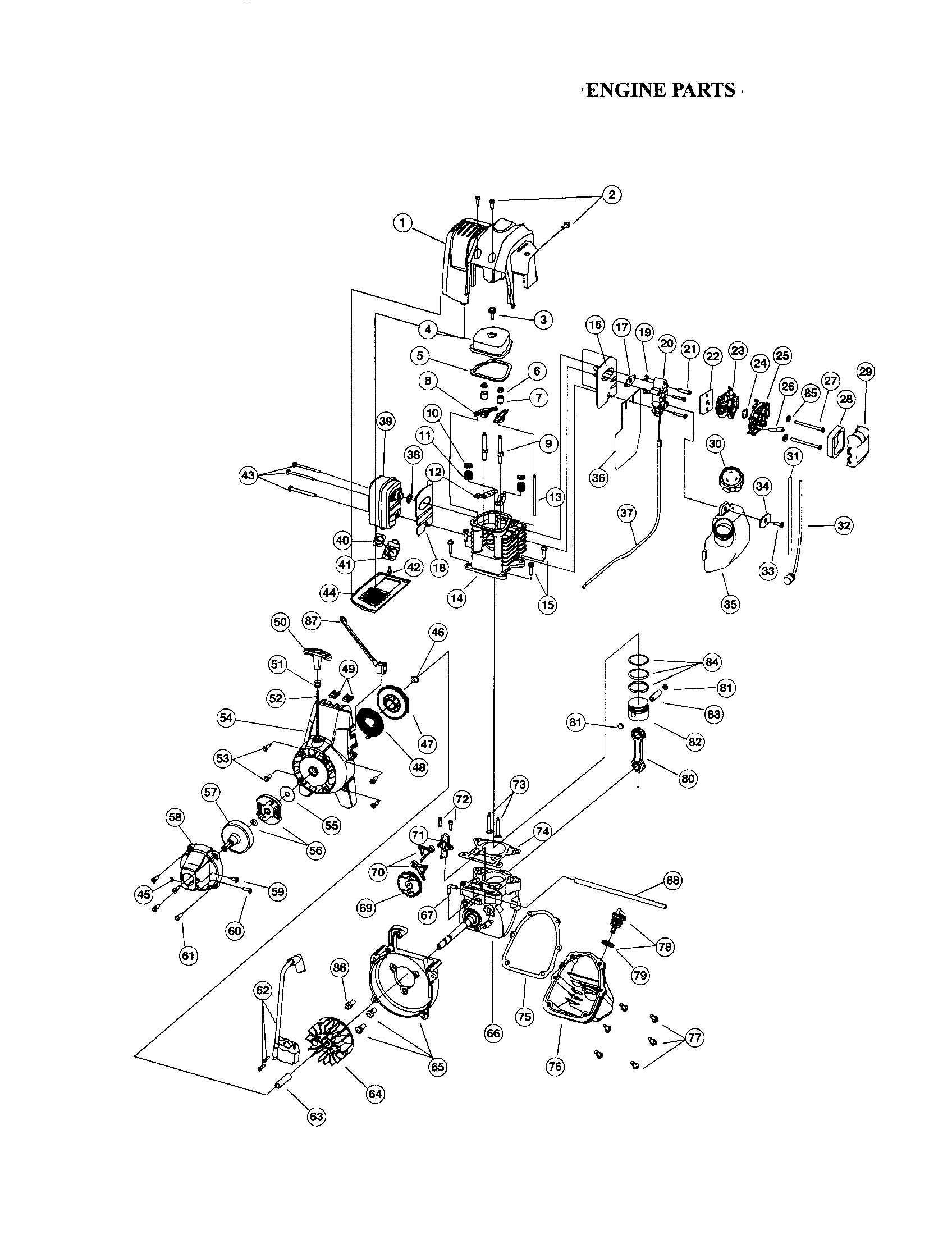 Ryobi 875r Parts Manual