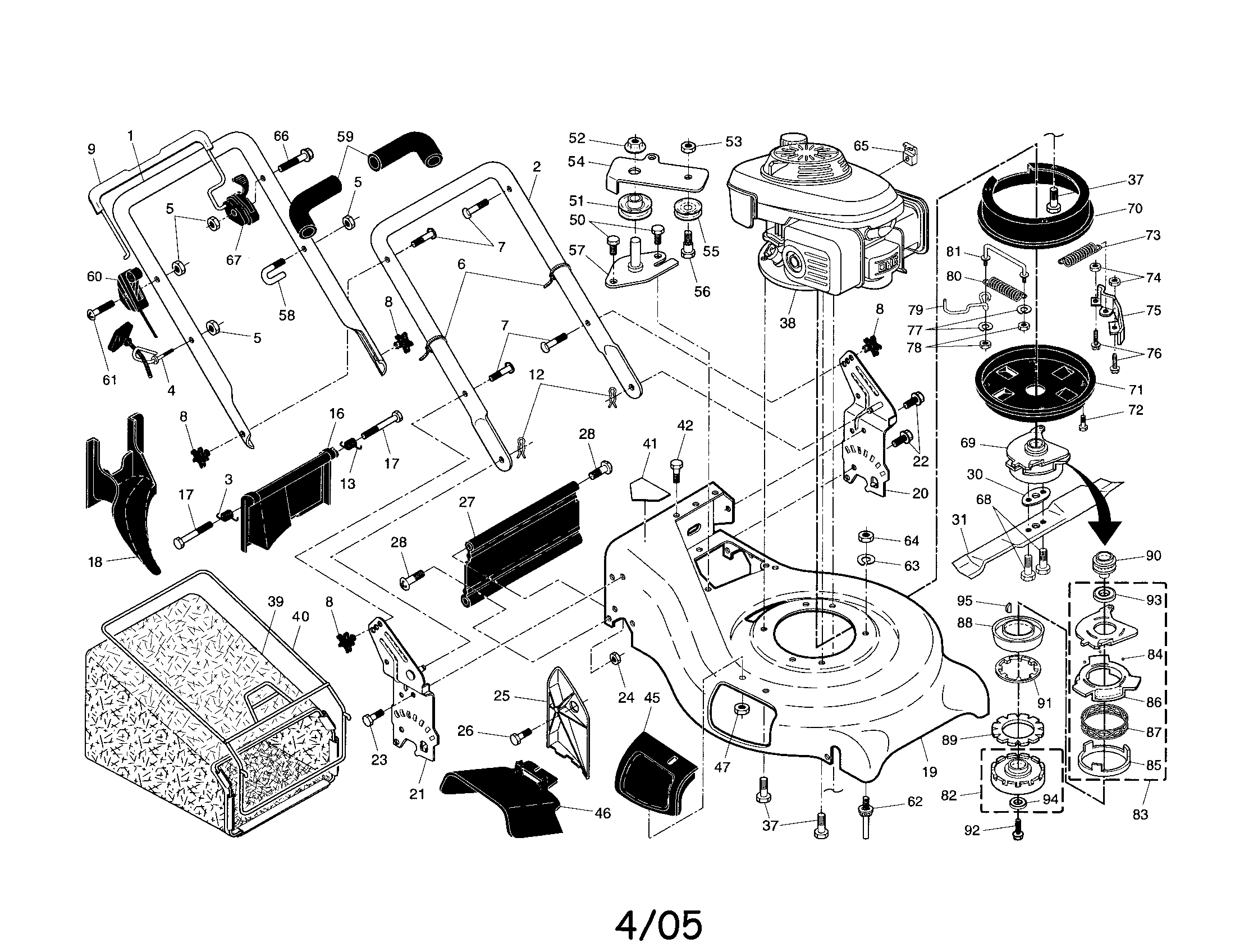 Honda Lawn Mower Parts Diagram
