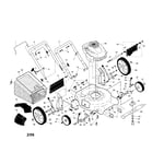 Sears Lawn Mower Repair Parts / Craftsman 502270110 front-engine lawn
