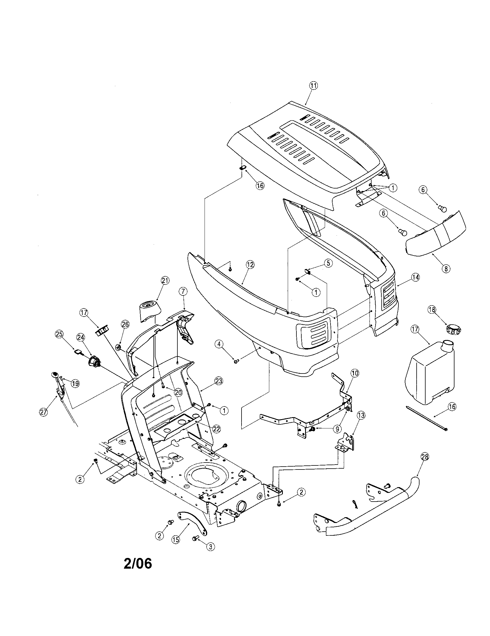 John Deere L100 Mower Parts Diagram
