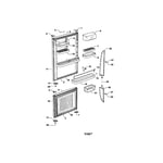 Fisher & Paykel E522BLT-21926A bottom-mount refrigerator parts | Sears ...