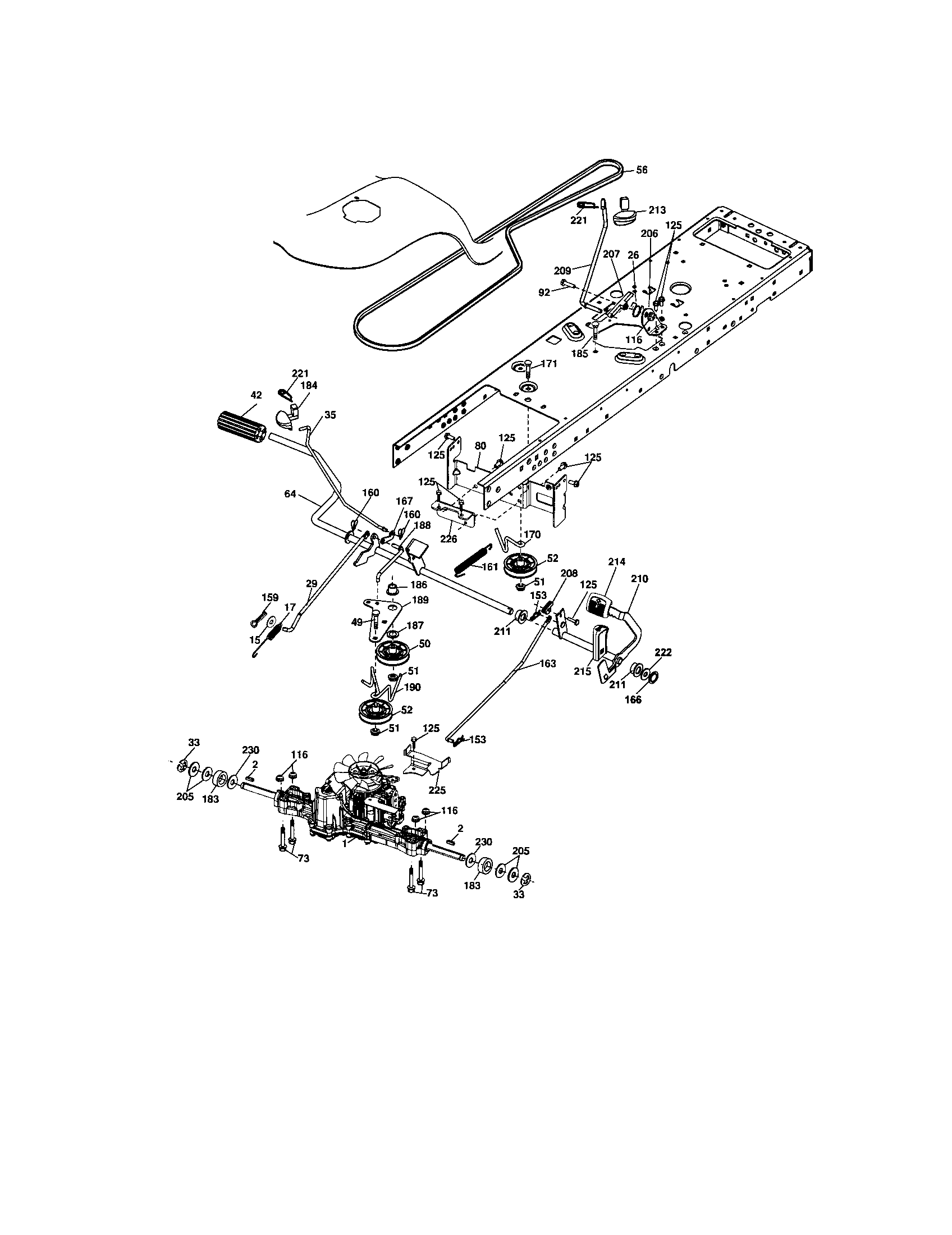 CRAFTSMAN Tractor Schematic diagram tractor Parts  Model 917287301 