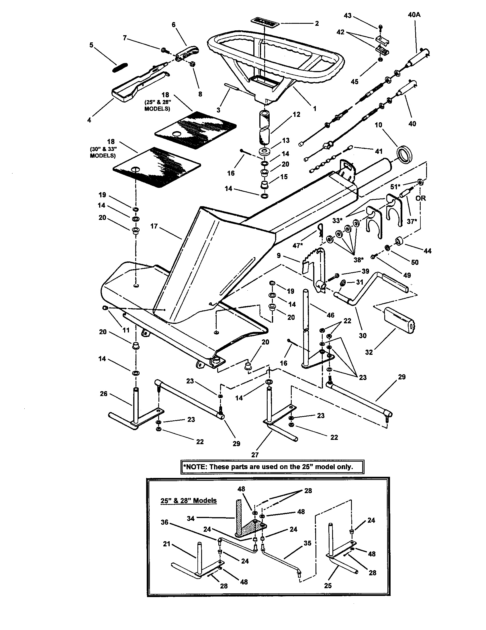 FRONT END, STEERING Diagram & Parts List for Model ... snapper yard cruiser belt diagram 