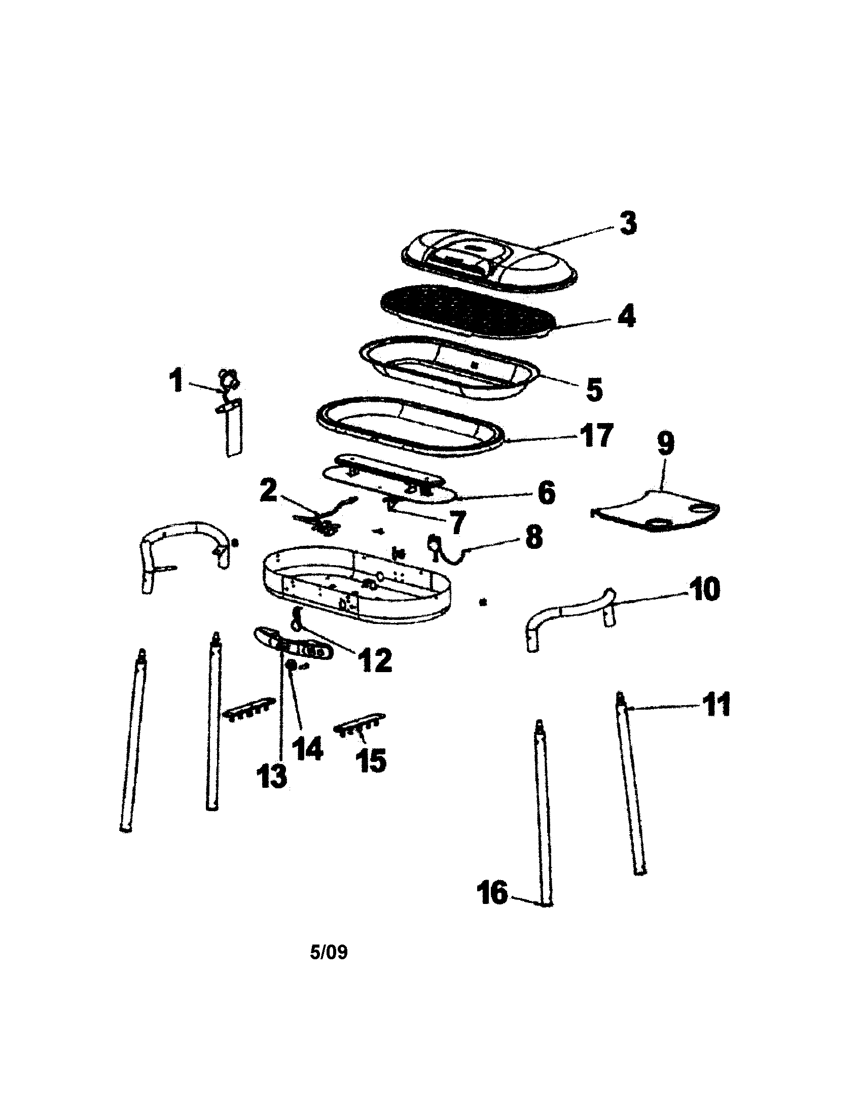 coleman roadtrip grill parts diagram