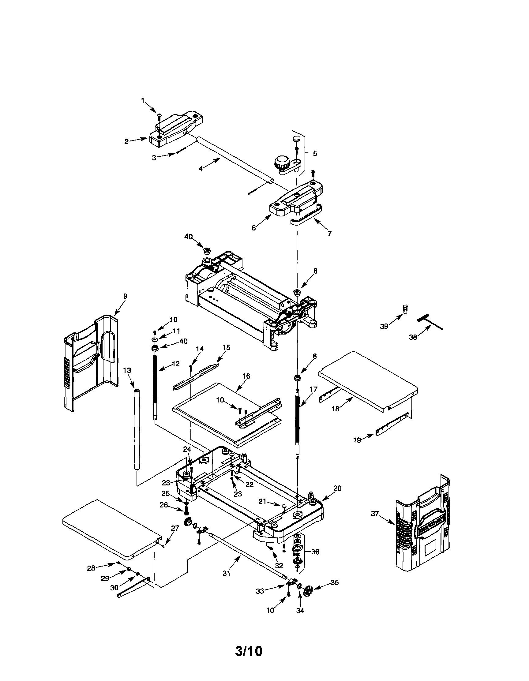 CRAFTSMAN PLANER Parts | Model 351217581 | Sears PartsDirect