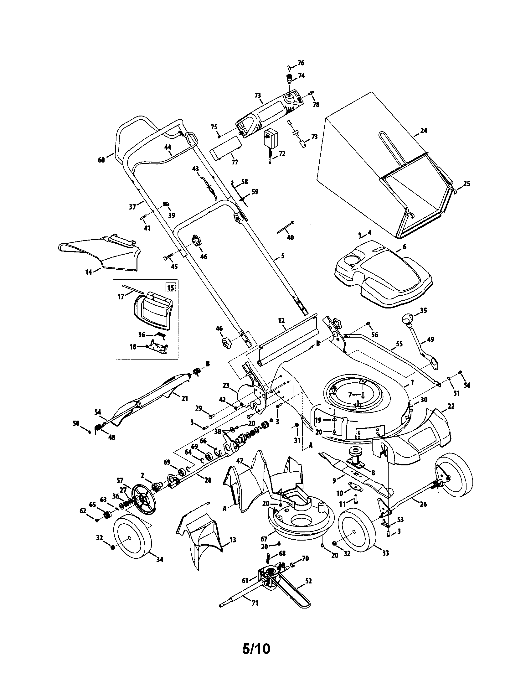 Mtd Push Mower Parts Diagram - Food Ideas