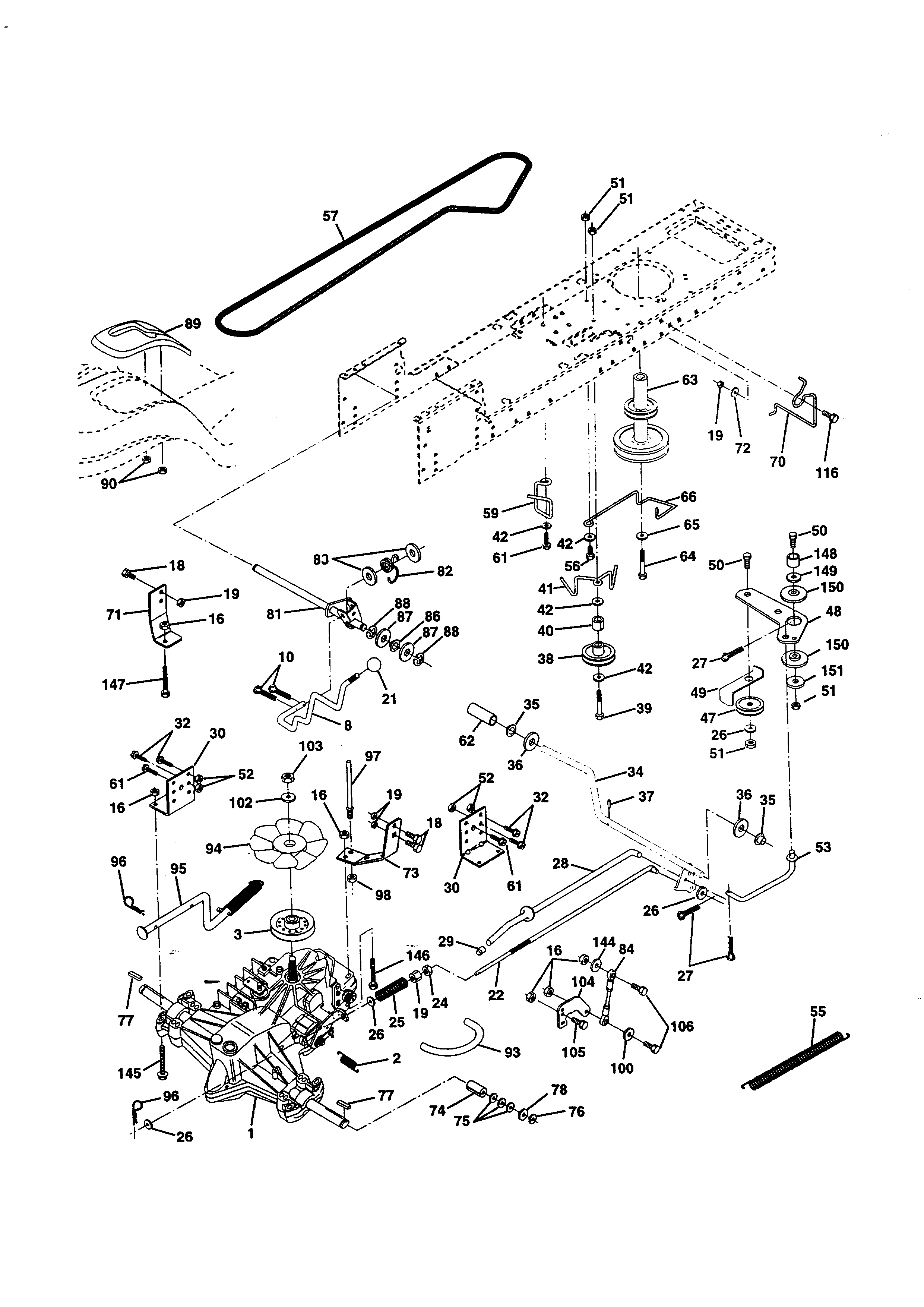 western auto riding lawn mower parts