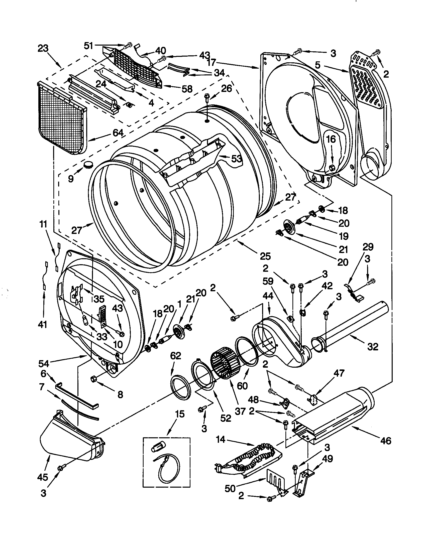 Kenmore Dryer Thermostat Wiring Diagram from c.searspartsdirect.com