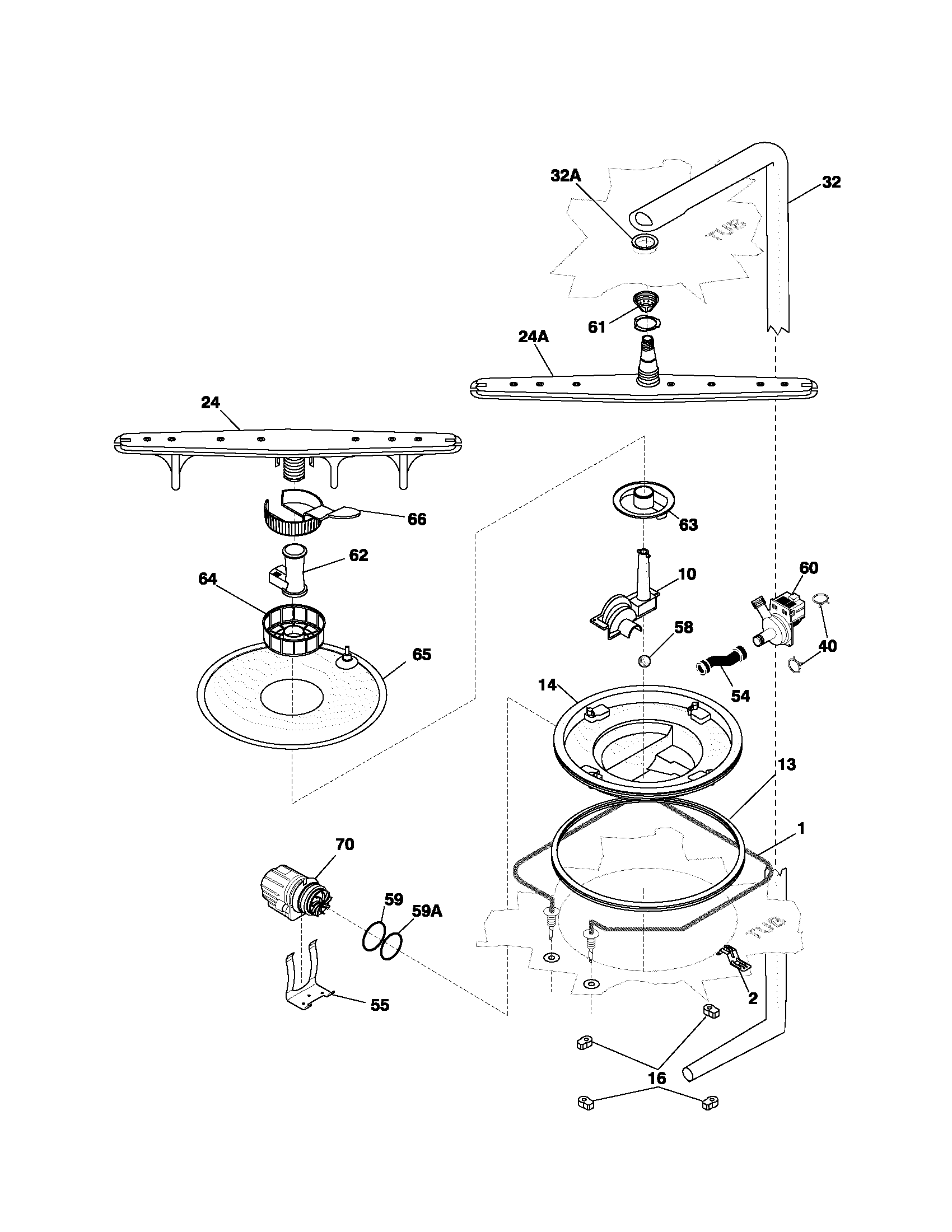 Frigidaire Gallery Dishwasher Parts Diagram Reviewmotors.co