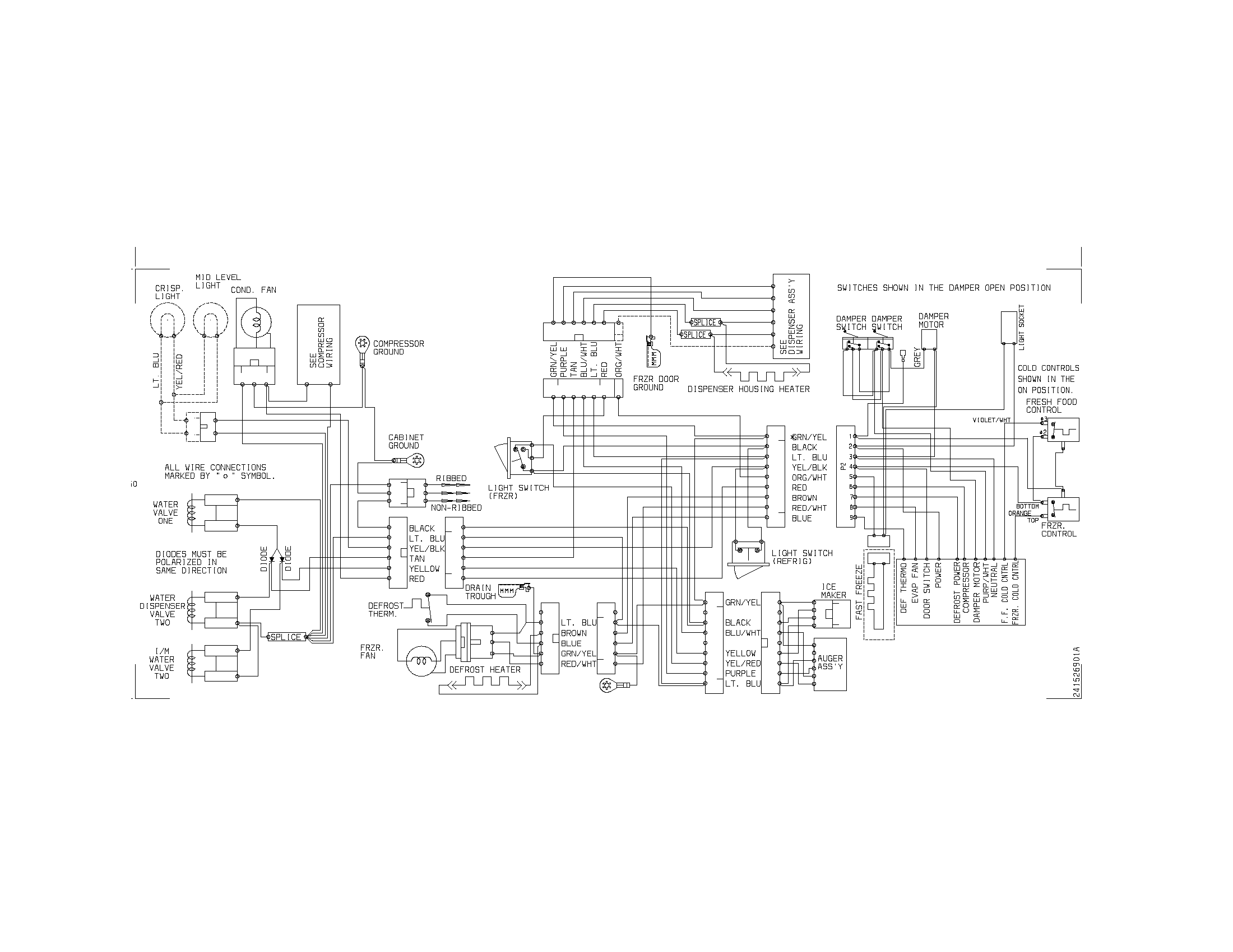 Refrigerator Freezer Wiring Diagram - Complete Wiring Schemas