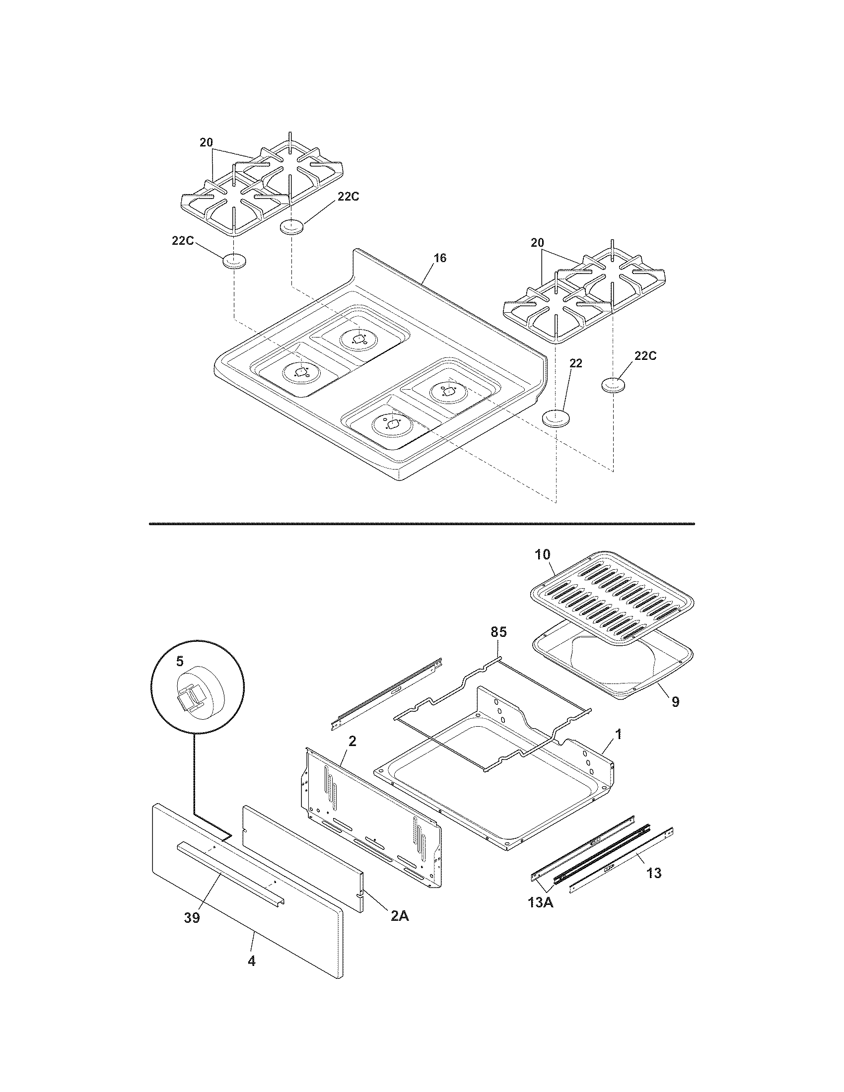 KENMORE Model 79070502013 GAS RANGE