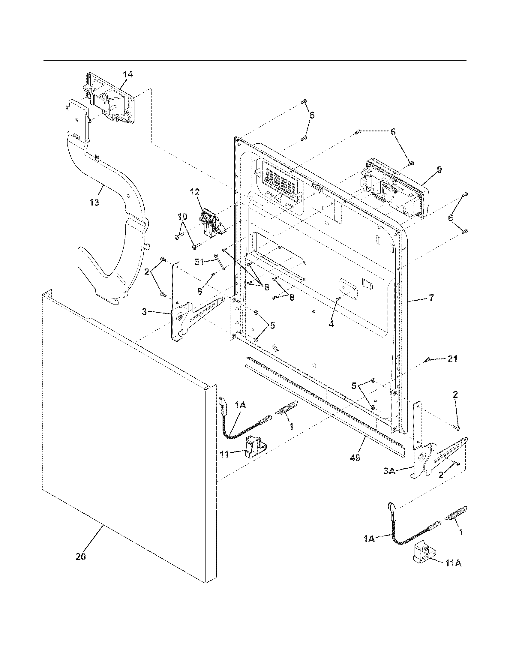 Frigidaire FGBD2435NF0A dishwasher 